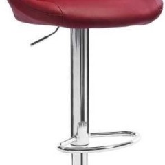 WOLTU  Obrotowy hoker barowy z regulacją wysokości, ciemnoczerwony