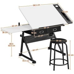 Biurko Kreślarskie ze stołkiem