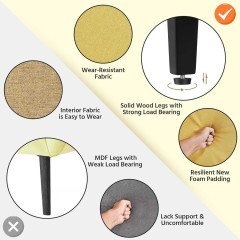 Tapicerowany fotel akcentowy Fotel do salonu