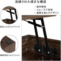 Stolik z podnoszonym blatem, regulacja wysokości w 3 kolorach