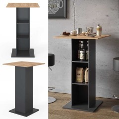 Vicco Stół barowy Antracyt 70 x 70 cm, Rodeo