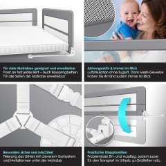 Kratka ochronna do łóżeczka dziecięcego, ochrona przed wypadnięciem