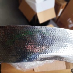 Stolik do kawy z młotkowanego aluminium, 100x50x28 cm, srebrny