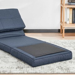 Rozkładany fotel podłogowy HOMCOM, 5-stopniowa regulacja rozkładania