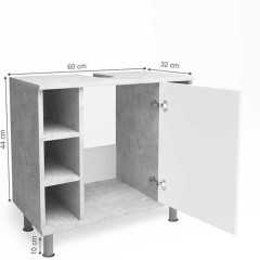 Vicco Szafka pod umywalkę Beton 60 x 54 cm, Fynn