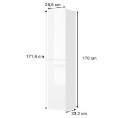 Vicco Szafka łazienkowa Biały 36.6 x 171.6 cm, Izan