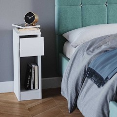 Vicco Stolik nocny Biały 20 x 59.5 cm Zestaw 2 szt.  Enton