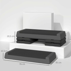 SPORTNOW Regulowany Stepper Fitness, Antypoślizgowy,