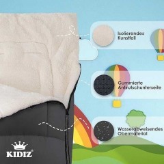 Kidiz Śpiwór niemowlęcy do wózka, ocieplany