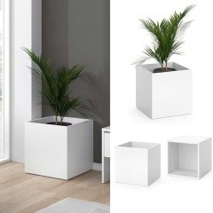 Vicco Skrzynka na kwiaty "Ruben", Biały, 40 x 41 cm