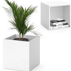 Vicco Skrzynka na kwiaty "Ruben", Biały, 40 x 41 cm