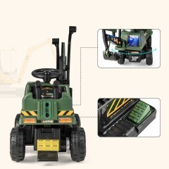 Koparka  z obrotową i regulowaną łyżką oraz muzyką