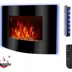 Grzenik Elektryczny  KOMINEK Ścienny EL FUEGO ZURICH 2000W Gwarancja