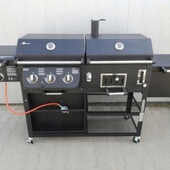 Grill Gazowo-Węglowy z Wędzarką EL FUEGO ARIZONA SOLIDNY ! ŻELIWO