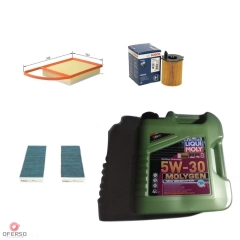 OLEJ Zestaw filtrow BERLINGO MULTISPACE B9 1.6 HDi 92KM 10-