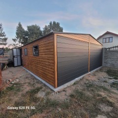 Garaż drewnopodobny Nowoczesne Garaże 35m2 Radom Grójec Sochaczew