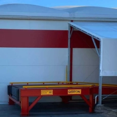 Rampa stacjonarna załądunek rozładunek TIR plac rozładunkowy