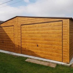 Garaż Drewnopodobny 7x5 Garaże Blaszane Producent Płock Raciąż Mława