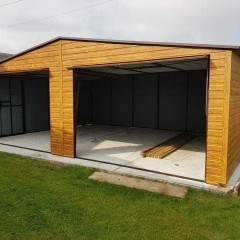 Garaż Drewnopodobny 7x5 Garaże Blaszane Producent Płock Raciąż Mława