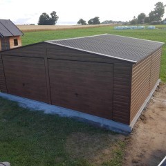 Garaż Drewnopodobny 7x5 Garaże Blaszane Producent Płock Raciąż Mława