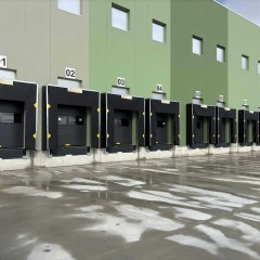 Uszczelnienie fartuchowe rampowe dokowe magazynowe 3420x3550x780 mm