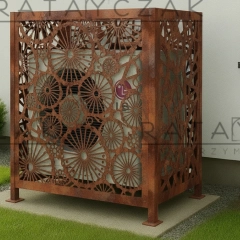 Zabudowa pompy ciepła na wymiar | Osłona stalowa / Corten producent