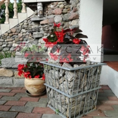 Słupek gabionowy 120x40x40 cm – cynkowany, komplet, 5 lat gwarancji