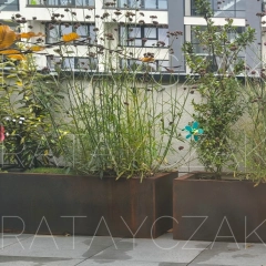 Donice z cortenu, stalowe malowane i gabionowe – producent | Na wymiar | Polska i Europa