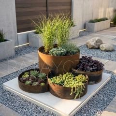 Donice z cortenu, stalowe malowane i gabionowe – producent | Na wymiar | Polska i Europa