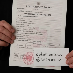 Akt Zgonu. Zgodność 1:1