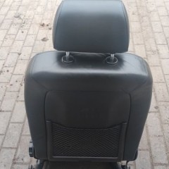 Fotel Czarny Skórzany Grzany Lewy Przód Audi A6 C5 2003
