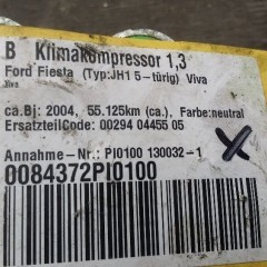 Spreżarka Klimatyzacji Ford Fiesta 1.3 Typ JH1 2004r nr 13