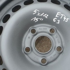 Felgi stalowe 15" 5x112 ET 45 6J 57.1  audi vw  blask Gołdap