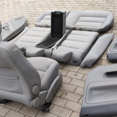 Fotel Fotele Grzane Welur Jasny Szary VW Passat B5 FL Kombi 04 Gołdap