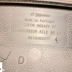 Listwa nakładka błotnika prawy tył PEUGEOT RIFTER 2018- 9816469077