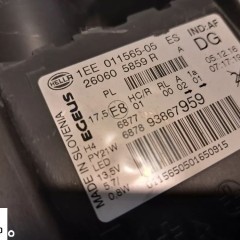 Lampa Opel Vivaro Zwykła z LED Europa